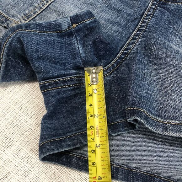 Bongo Shorts Women 11 High Rise Distressed Denim 3” Button Fly 90s Y2K VTG - Picture 8 of 8